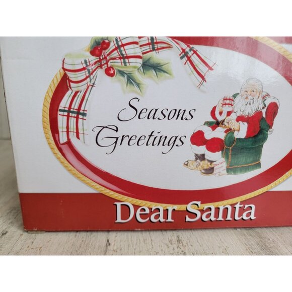 Fitz Floyd dear santa season greetings plate home decor xmas - Picture 2 of 4